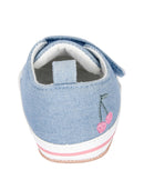 Sapato bebê cano baixo jeans com recortes azul | Carter's