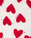 Pijama longo bebê 2 peças corações off-white | Carter's