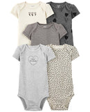 Kit body bebê 5 peças love to smile multicor | Carter's