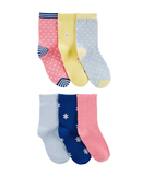 Kit meia infantil 6 pares poás multicor |