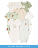 Kit body bebê 7 peças smart cookie multicor |