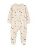 Macacão bebê com pezinho fazendinha bege |