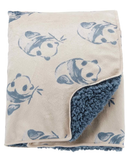 Cobertor bebê peluciado panda off-white |